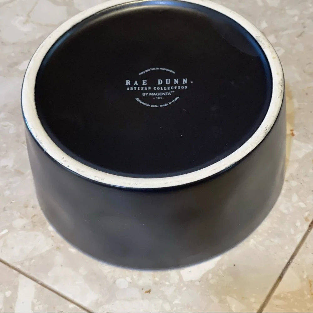 Rae Dunn BOO Pet Bowl 6”